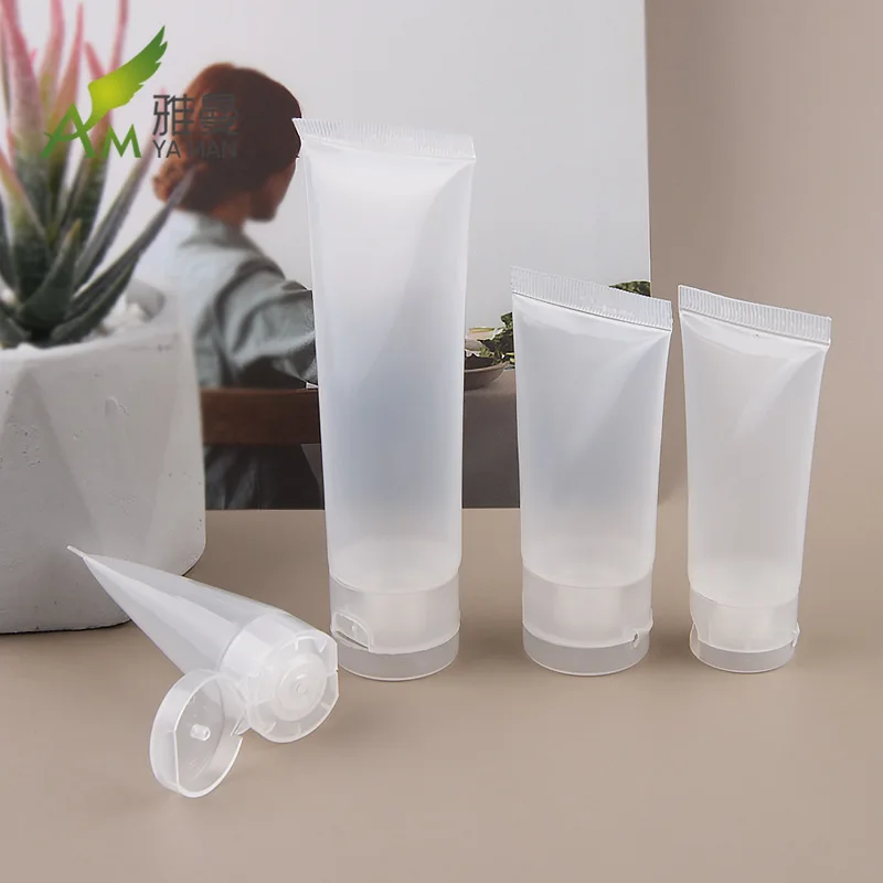 5pcs 20/30/50/100ml Plastic Cosmetic Empty Tubes Cream Lotion Toothpaste Filling Container Portable Travelling Dispenser Bottle