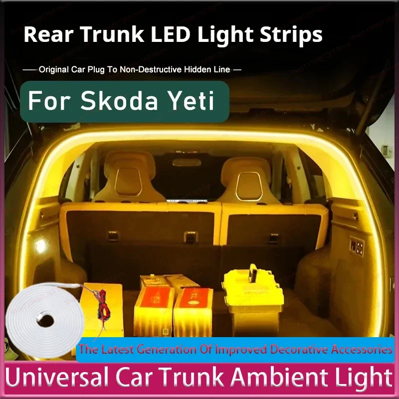 

For Skoda Yeti Auto Interior Accessories New Durable Car Trunk Ambient Light Modification Car Interior Decoration Led Light