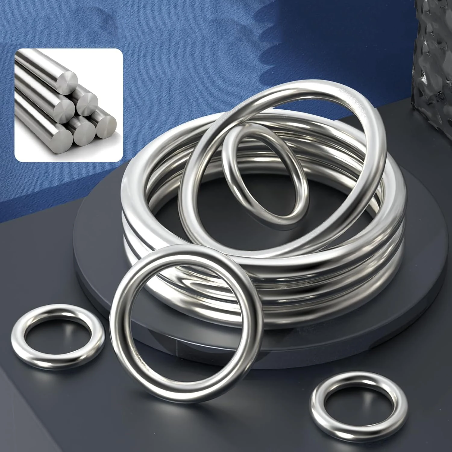 

5/10Pcs 15-50mm Metal Buckles for Bag Strap O Ring Connector Clasps Key Chain Hooks Snap Loops DIY Luggage Hardware Accessories