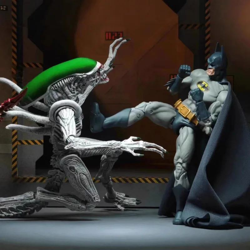 

Batman Superman VS Alien Dual Set 7 Inch Posable Action Figures Collectible Toys Birthday Gift Boxed Display Anime Model Dolls