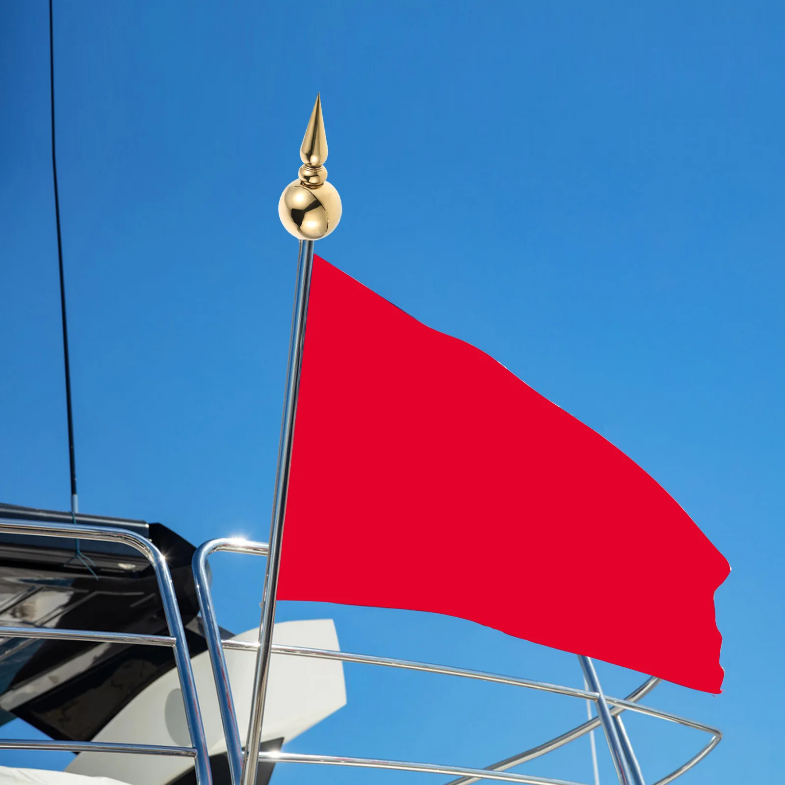 

Stainless Steel Flagpole Finial Topper Elegant Durable Ornament for Office Garden Government Outdoor Indoor Decor