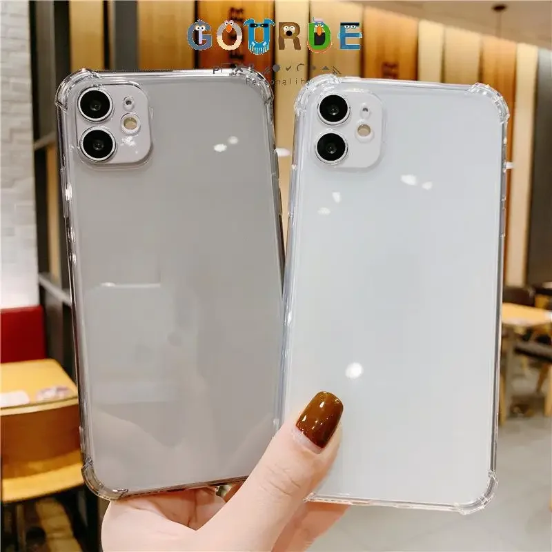 

Gourde Transparent Soft Shell Anti-Fall Protection Suitable Phone Case for Iphone 16 15 14 12 13 11 Pro Max Ip 7 8 Plus X Xs Xr