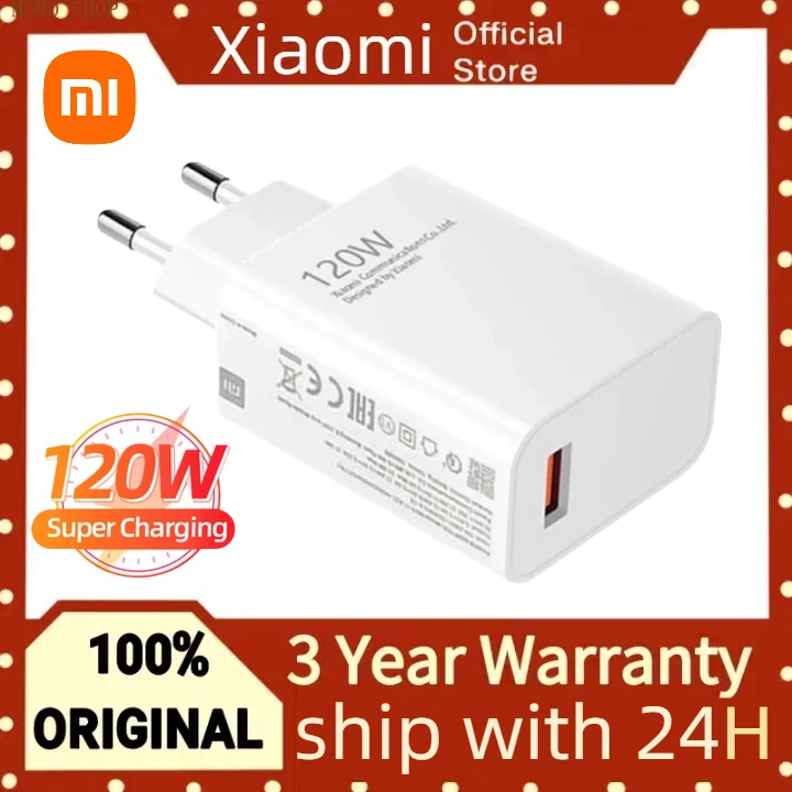 Xiaomi 120W 67W USB Phone Charger Type C PD Quick Fast Charging Phone Charger 33W Wall Adapter For Samsung IPhone 15 Pro Max