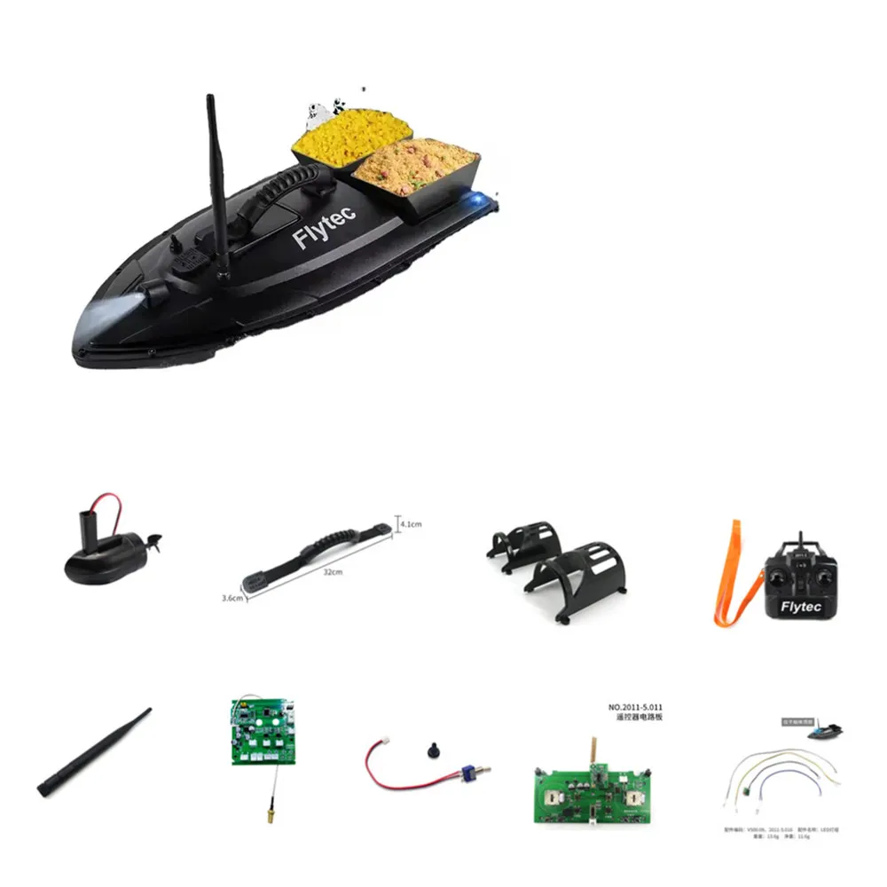 

Аккумулятор для лодки Flytec 2011-5 RC, 7,4 В, 5200 мАч, материнская плата, крышка лодки для Flytec 2011-5, запасные части 2011-5, оригинальные аксессуары