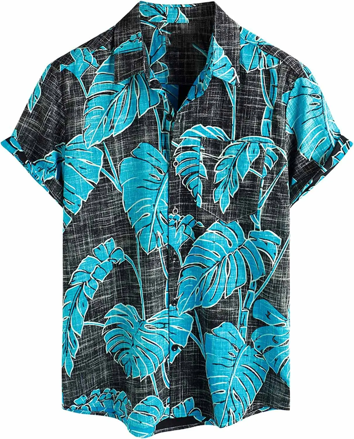 Summer Men\'s Hawaiian Shirt Casual Floral shirt Short sleeve single breasted beach tropical fashion oversized shirt