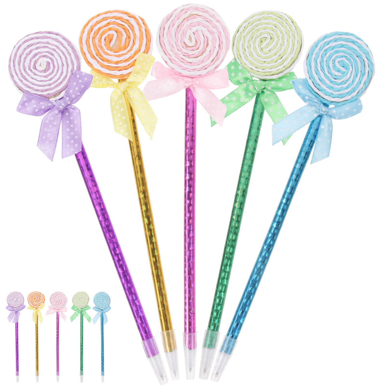 10 قطعة قلم حبر جاف بلاستيكي أداة كتابة مبتكرة أنيقة للاستخدام في المكتب المدرسي في سن المراهقة فكرة هدية للحفلات لون عشوائي