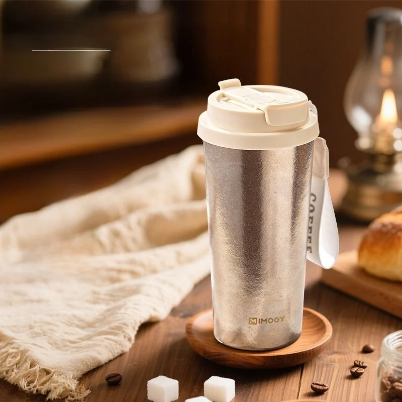 

Новая кофейная чашка из чистого титана, простая офисная портативная чашка, летняя изолированная чашка для воды, американский прямой напиток для всех