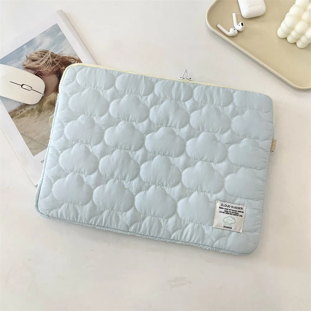 

Cute Korean Style Laptop Bag Padded Cloud Laptop Sleeve Portable Lightweight Tablet Protective Case Office