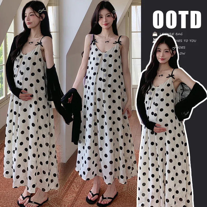 

Французский комплект для беременных: сарафан в горошек + УФ-прикрытие — шикарный комплект из двух предметов для беременных для расширения миниатюрных мам