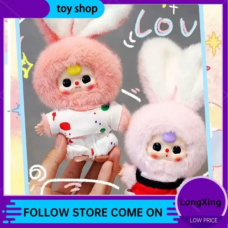 

Mini Toddler baby Three Blind Box Trendy Rabbit Doll Collectible Toy Gift For Kids And Office Suitable Miniature Figurine