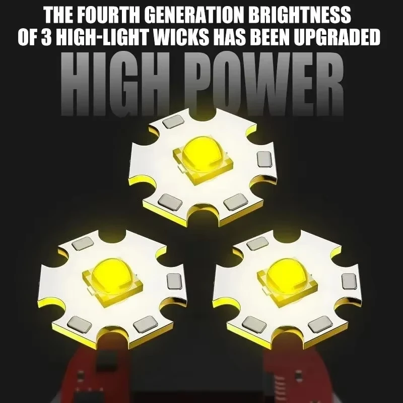 مصباح يدوي LED صغير مع مشبك جيب من النوع C شعلة مغناطيسية قابلة لإعادة الشحن 5 أوضاع إضاءة مقاومة للماء للاستخدام في الهواء الطلق والتخييم والمشي لمسافات طويلة