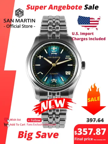 San Martin Ny 39mm Gada-klocka Kinesisk stil Originaldesign Sunburst JianZhan Miyota 90S5 Herrklädsel Automatisk Mekanisk SN0144 8 best sales Kinesisk lyxklocka - №3