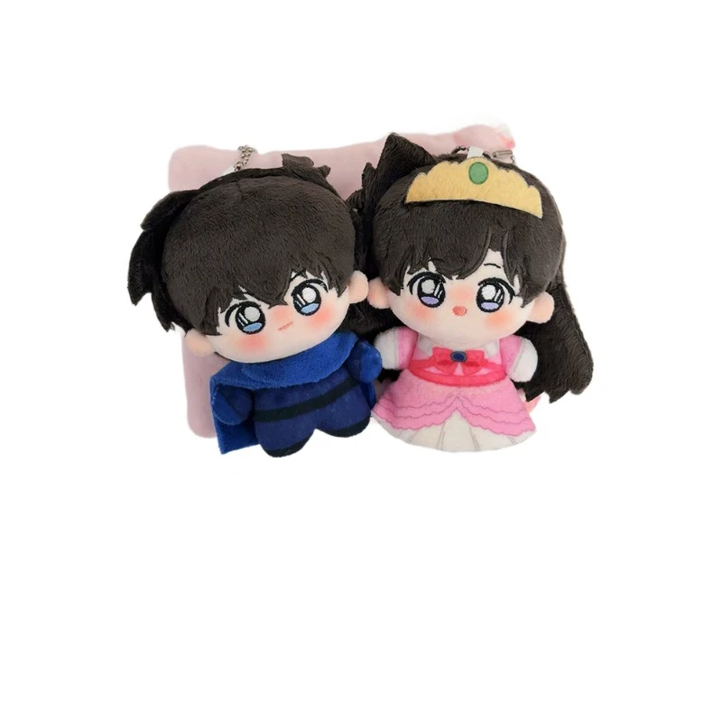 10cm Mouri Ran Plush Toy Pendant XMAS Cartoon Kudou Shinichi Plushie Doll Detective Conan Figure Keychain Dolls Birthday Gift
