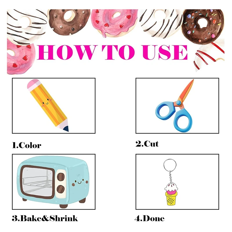 12 Pieces Shrink Papers, Sanded Shrink Plastic Sheets, Shrink Films Papers For Kids, Creative DIY Crafts,School Arts