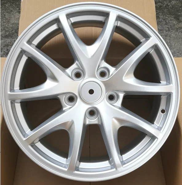 

Popular Design 17 Inch 5x120 Pcd 5 Spoke Aluminium Silver Machined Face Wheels Rims for BYD M6