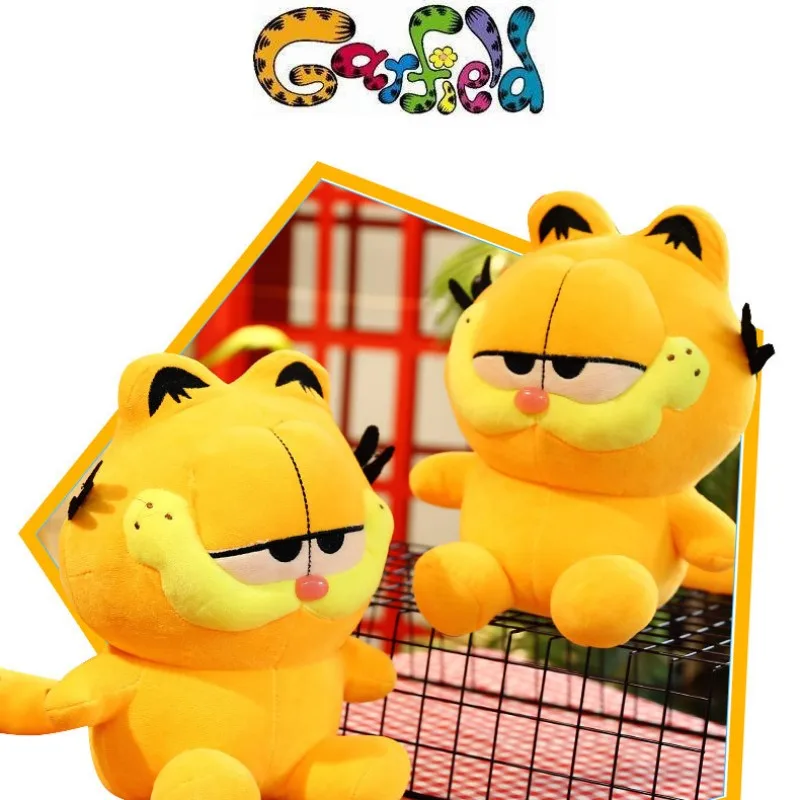 20cm Classic Cartoon Garfield Plush Toy Cute Plush Doll Cushion Pillow Kawaii Stuffed Animals Christmas Birthday Gifts