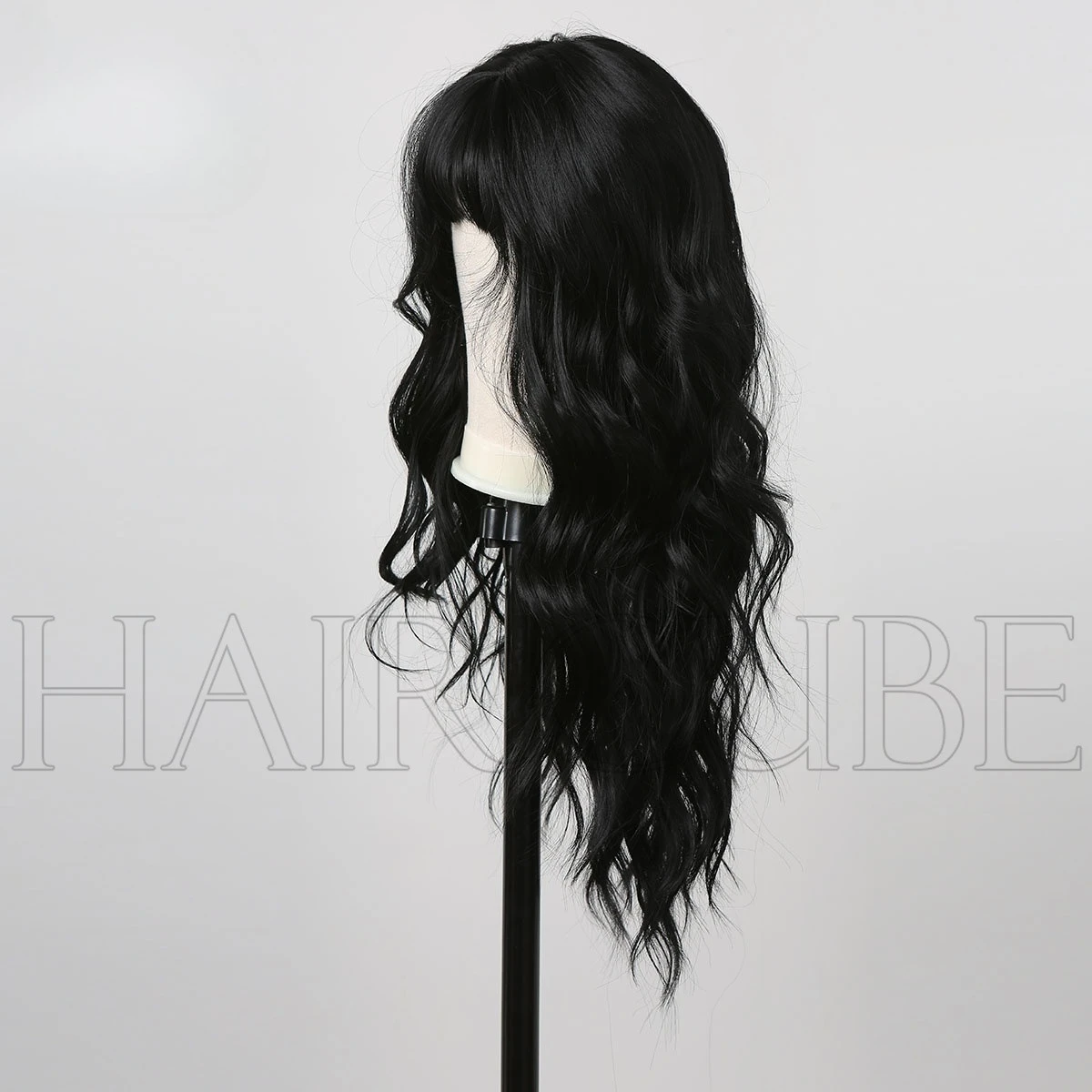 

Hot Selling Qi Bangs Big Wave Long Roll Wig Headgear