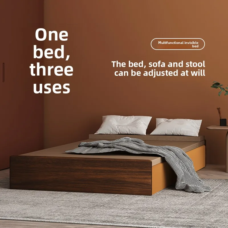 Lunch Break Folding Bed Single Multi-functional Telescopic Invisible Organ Paper Bed Office Small Apartment Saves Space