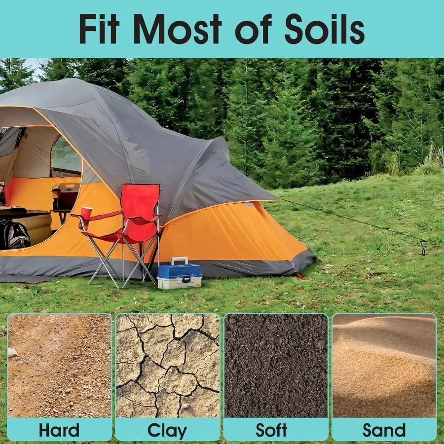 المراسي الأرضية الثقيلة المسمار في حالات الرياح العالية مثالية لتأمين الخيام الترامبولين أكشاك السيارات الستائر سوين #6