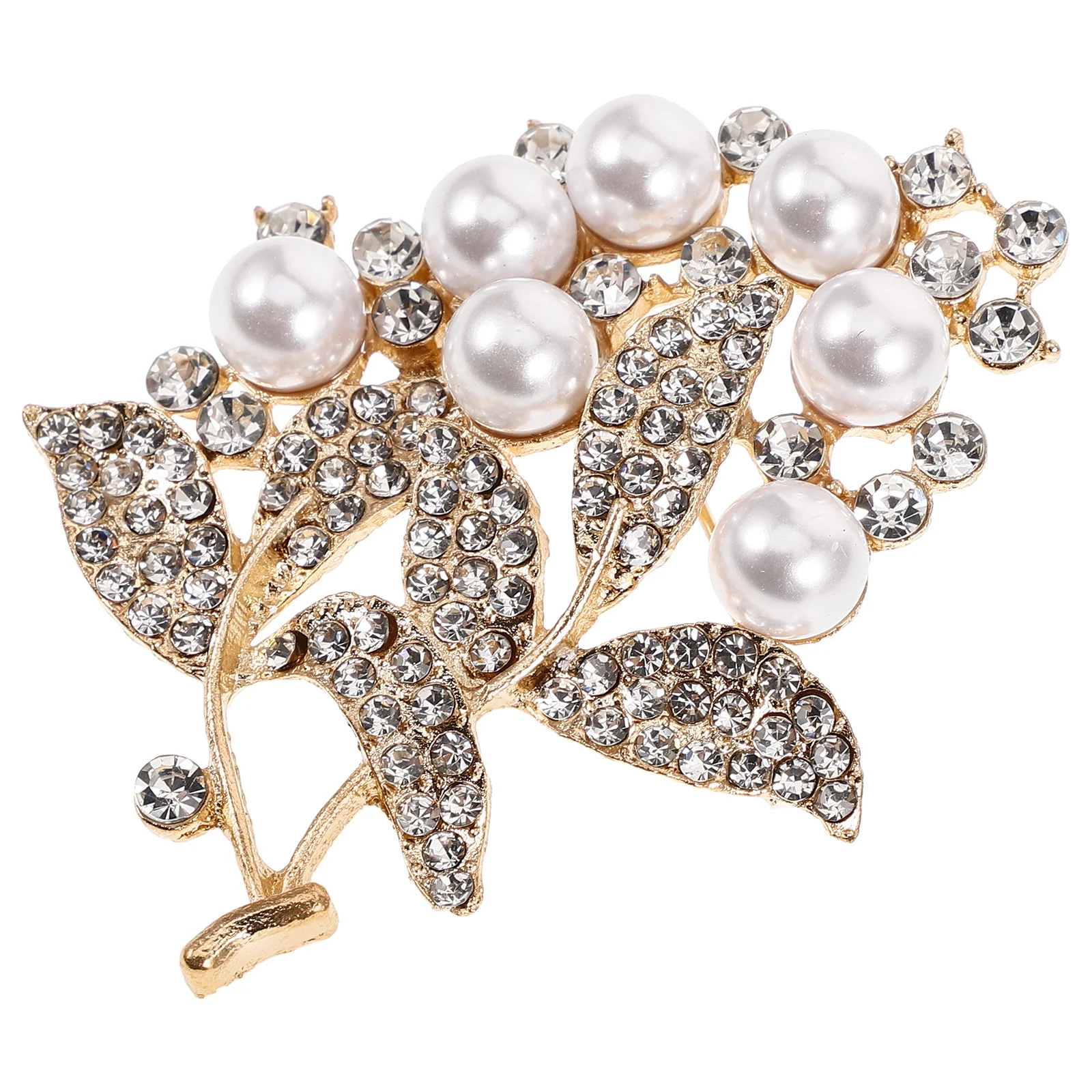 الأزهار بروش دبوس حجر الراين تقليد اللؤلؤ ليف تصميم المرأة مجوهرات الأزياء للملابس وشاح قبعة حفل زفاف هدية