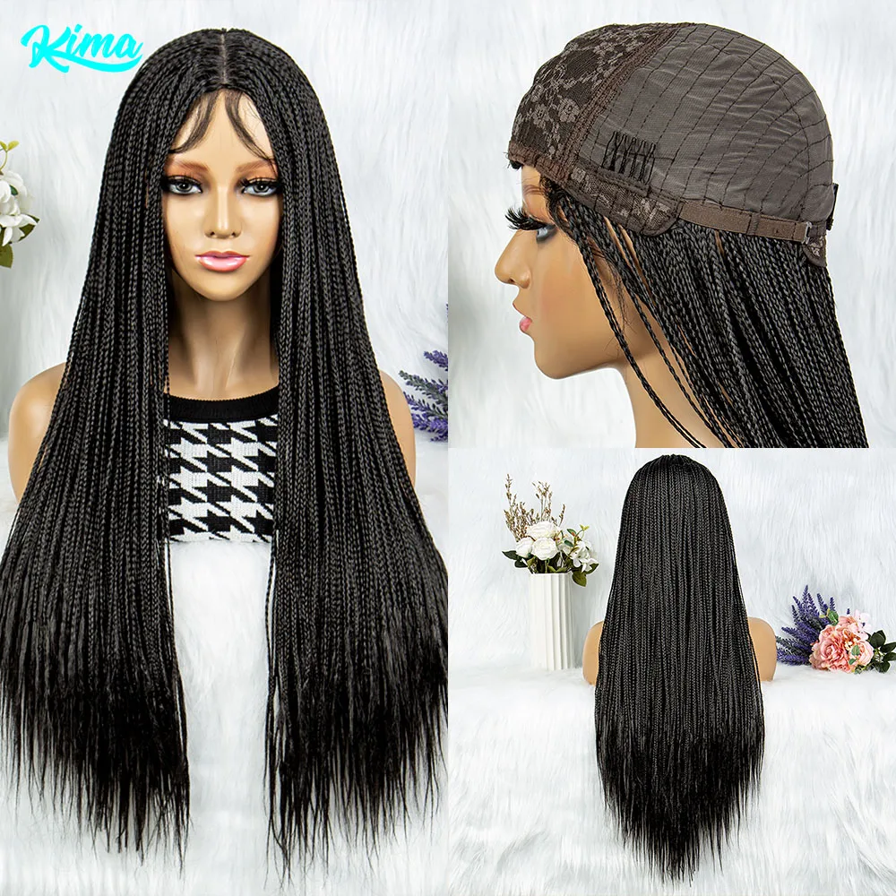 

KIMA New Arrival Braided Wigs Synthetic Cornrow Braids Wig Braided Wig African American Braiding Hair For Women