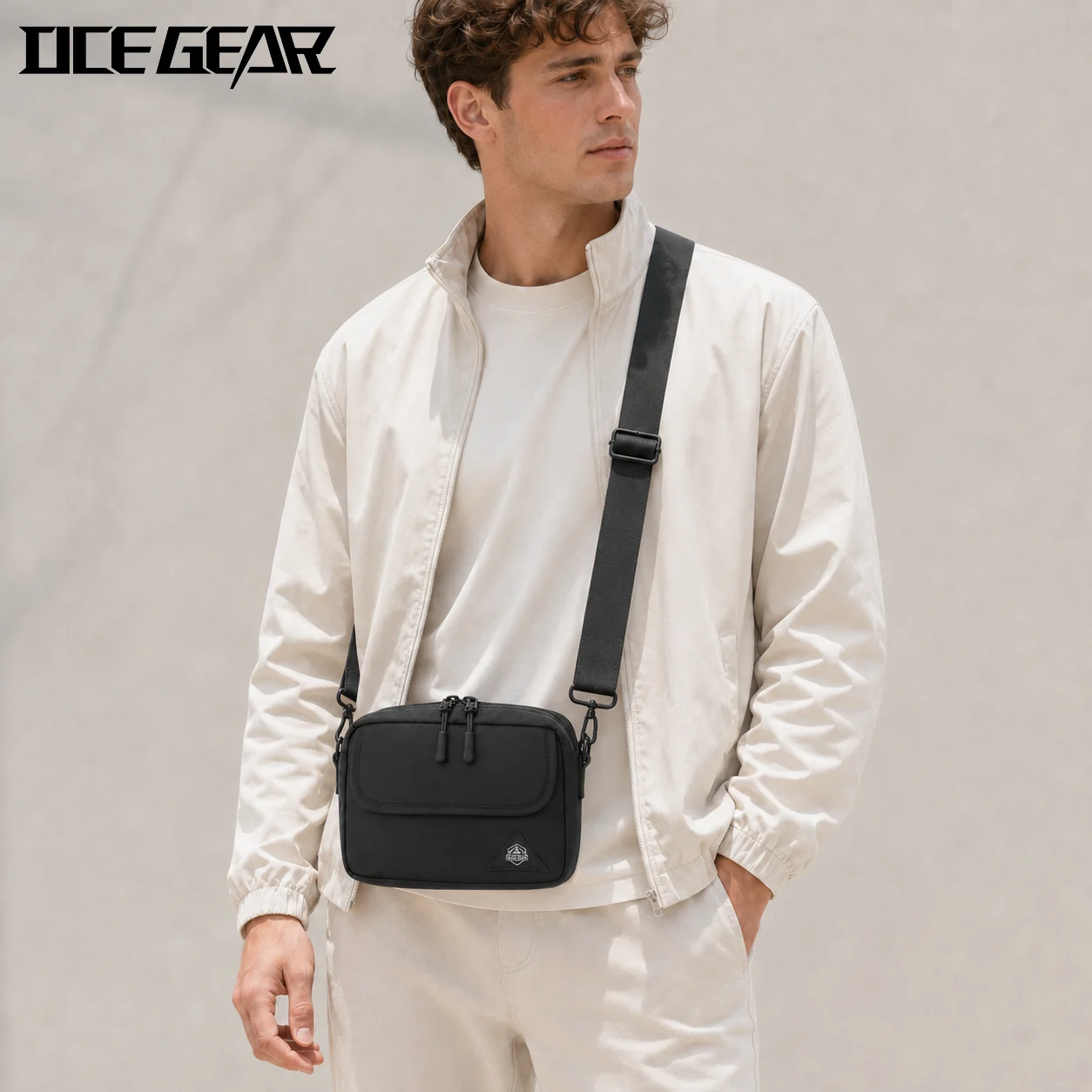 Small Crossbody Bag for Men Women Lightweight Water Resistant Shoulder Sling Bag Casual Travel Phone Pouch Compact Side Bag