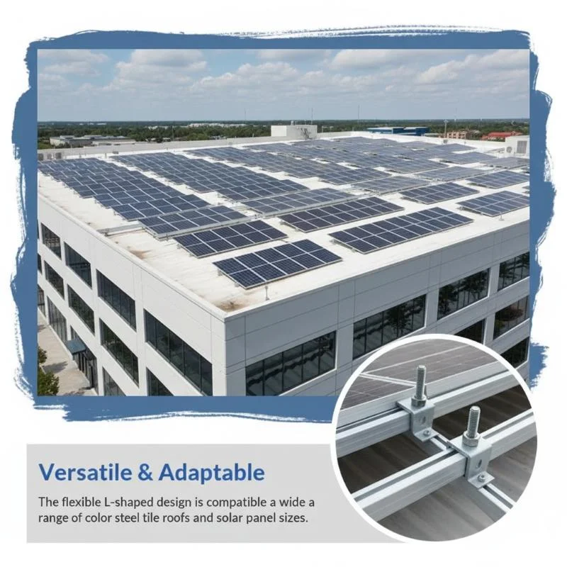 1 PCS L-Foot/L-Feet Mount Aluminum Bracket For Solar Panel Rail Support Livable Decoration Bracket Accessories