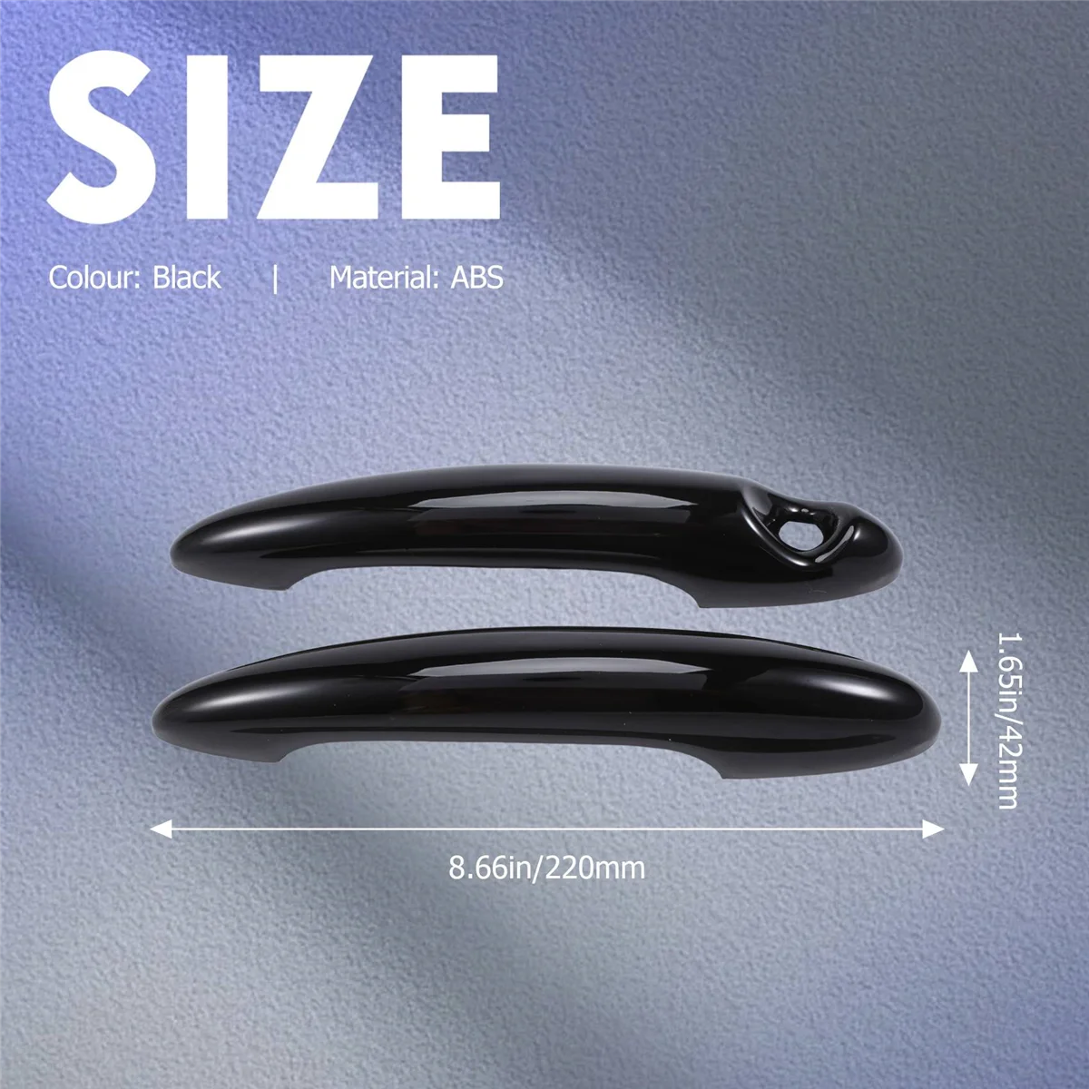 2 Pcs ABS Black Door Handle Cover for MINI S R50 R53 R56