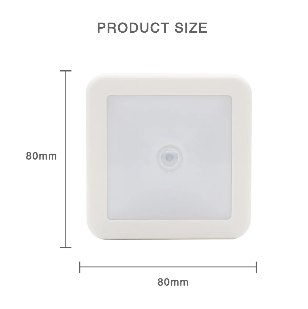 Human Body Induction Light Motion Sensor LED Night Lamp Wireless Wall Lamp For Bedroom Hallway Staircase Aisle Cabinet Lighting