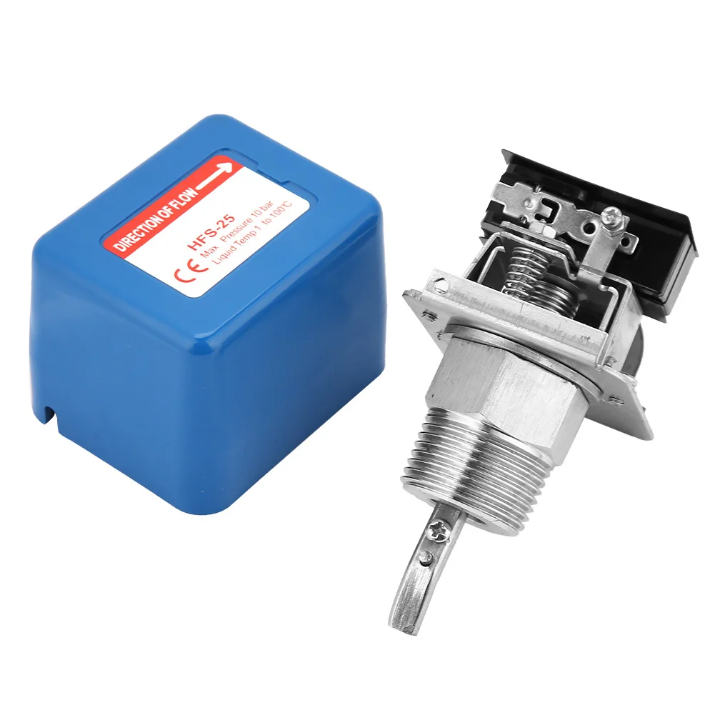 

Water Flow Control Switch, HFS25 1"/dn25 Liquid Water Flow Paddle Control Switch SPDT Contacts 220V