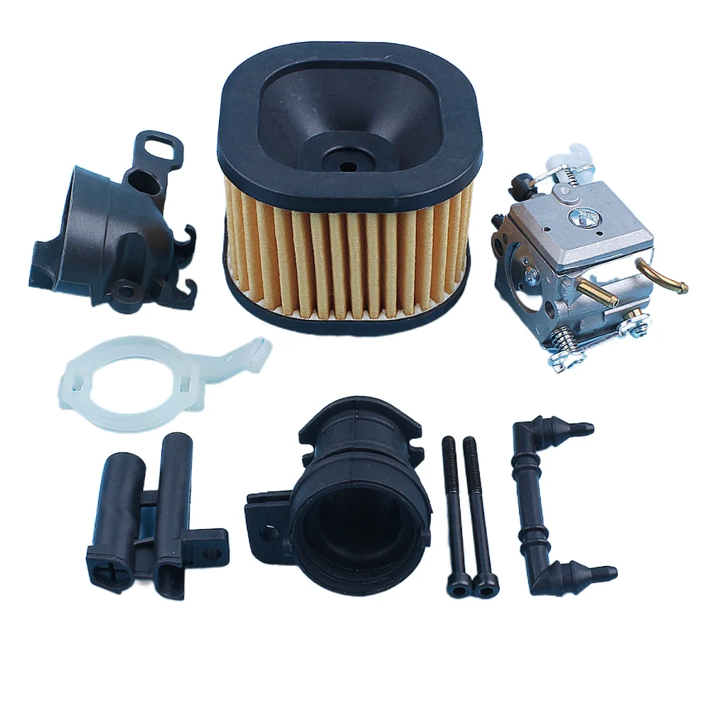 Carburetor HD Air Filter Intake Adaptor Kit For Husqvarna 365 372 371 362 372XPW Chainsaw Carby Carburettor Carb Spare Part