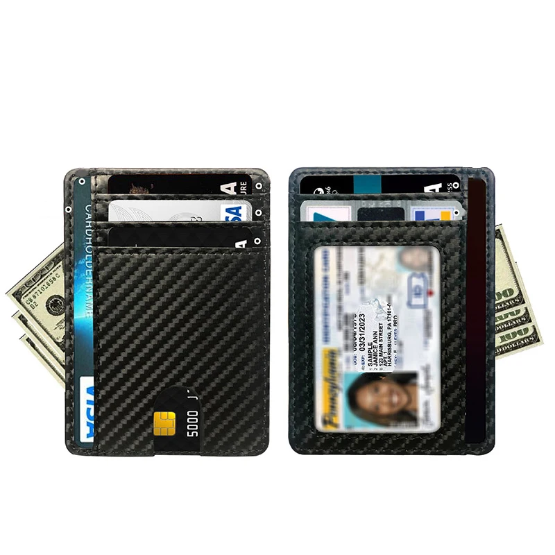 Multi-card Slot, Portable, PU Leather, Credit Card Holder, Card Holder, Multi-color Anti-magnetic Card Holder