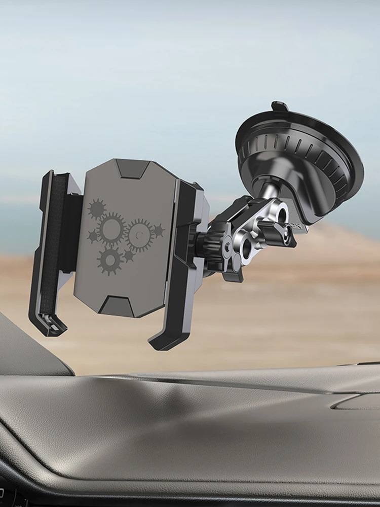 Handyhalterung 360° °   Rotation Autotelefonhalterung Starke Saugkraft Handyhalter Einstellbar für Armaturenbrett-Windschutzscheibenentlüftung