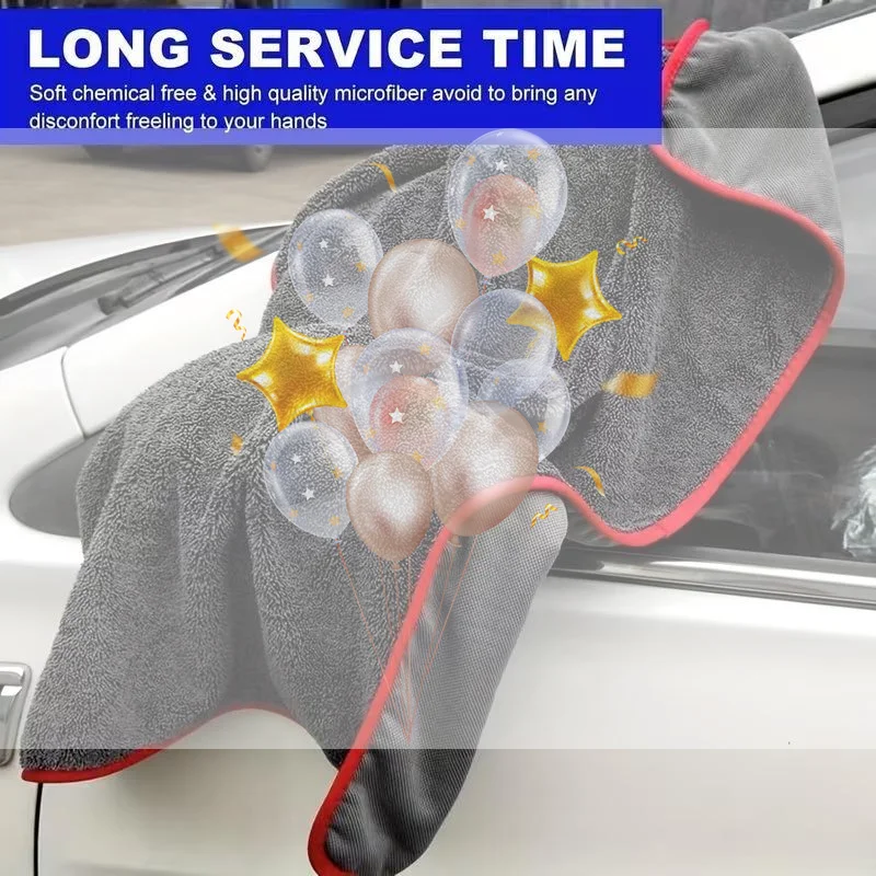 Super Absorbent Microfiber Car Drying Towel 1Pc Lint Free Scratch Proof Cloth for Cars Trucks SUV Washing Cleaning