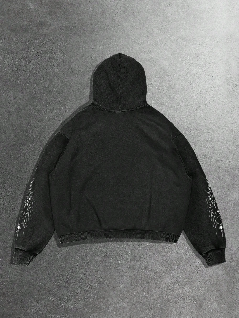 سويت شيرت بقلنسوة بطباعة ندفة الثلج على الطراز القوطي للرجال، سويت شيرت بقلنسوة للجنسين لملابس الشارع للخريف والشتاء. #2