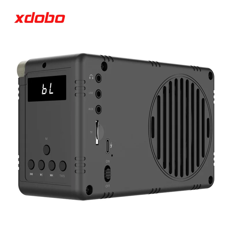 XDOBO Small black Sleep Music Player Wireless Blue Tooth Rechargeable Waterproof With Multifunction Insomnia Speakers