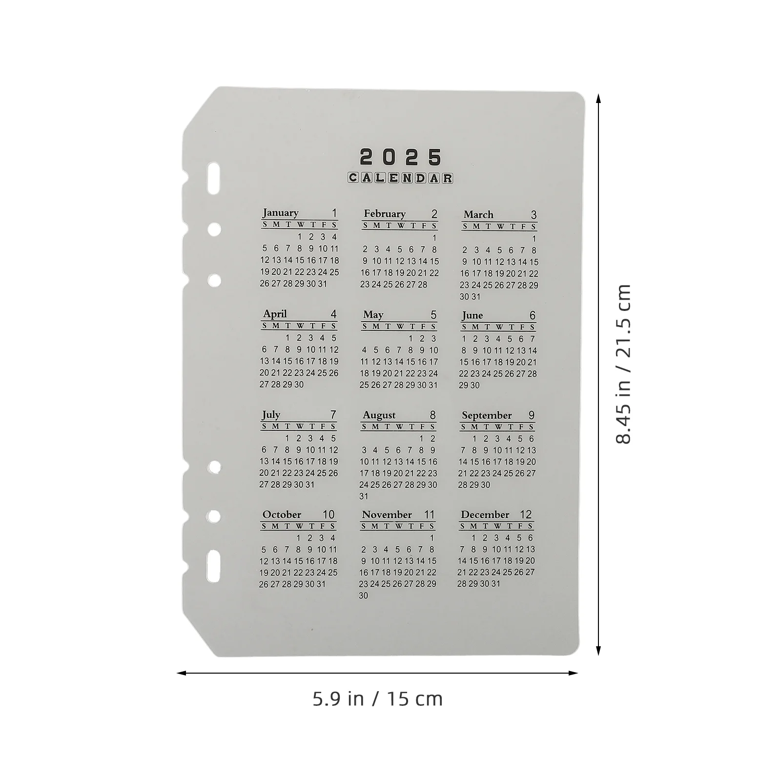 4-шт календарь-разделитель для ноутбука, удобные разделители, сменный разделитель, профессиональная переплетная переплет, портативный вкладыш для работы