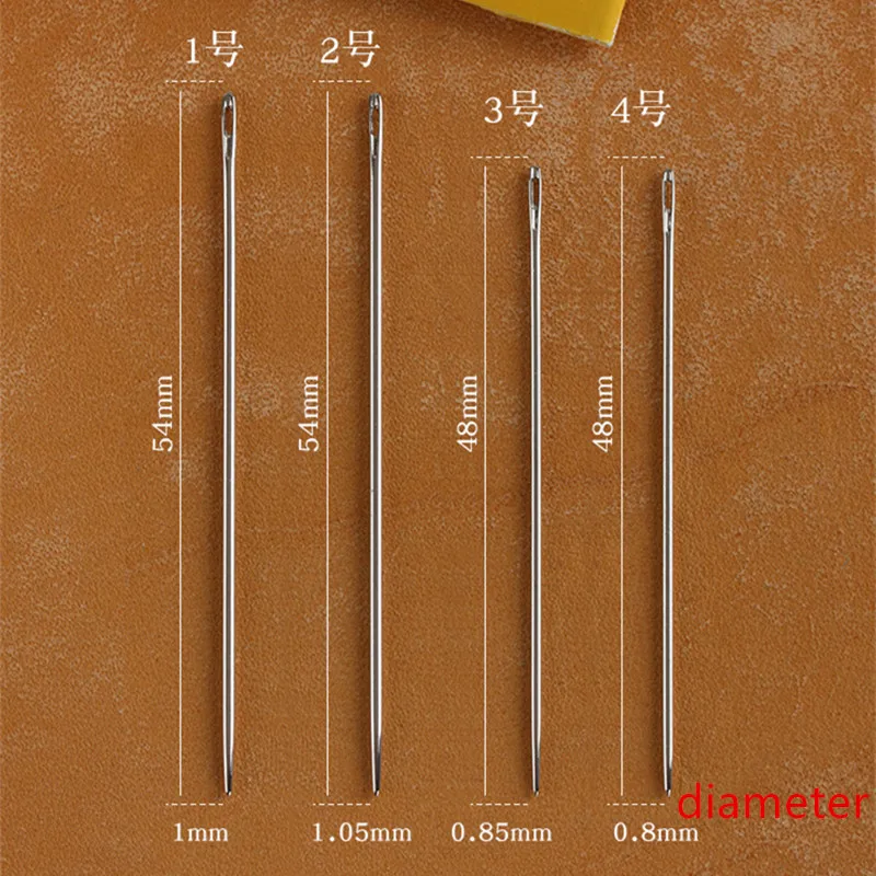 25Pcs/Bag Hand Junetree John James Saddlers Harness Needle Round Point Needle Diy Leatherwear Hand Tool Leather Crafts