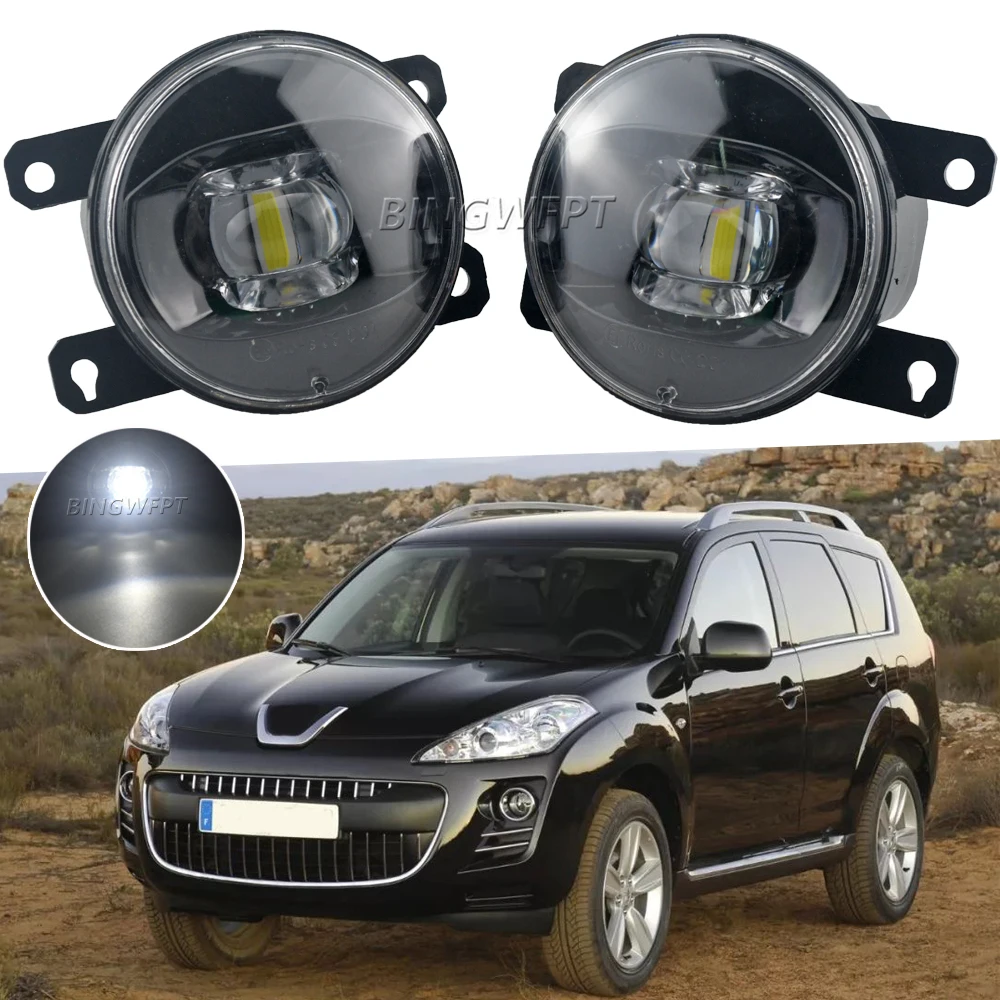 

2 X LED Fog Light For Peugeot 4007 GP_ 2007 2008 2009 2010 2011 2012 Car Front Bumper Fog Lamp 12V