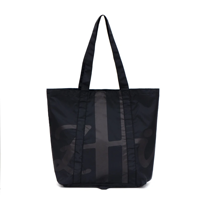 Brand Lightweight Foldable Polyester Grocery Tote Bag Portable Travel Durable Shopping Bag for Easy Carry