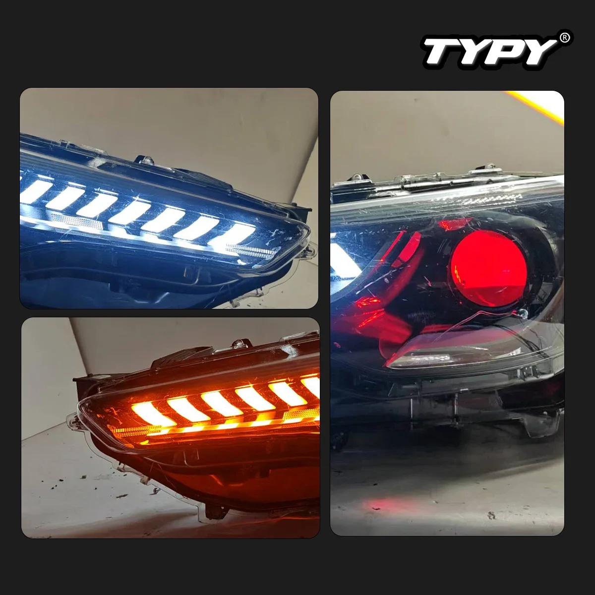 

TYPY новая светодиодная фара, обновленная, модифицированная для Toyota Corolla Cross, 2022-2023, динамический сигнал, налобный фонарь, автоаксессуары