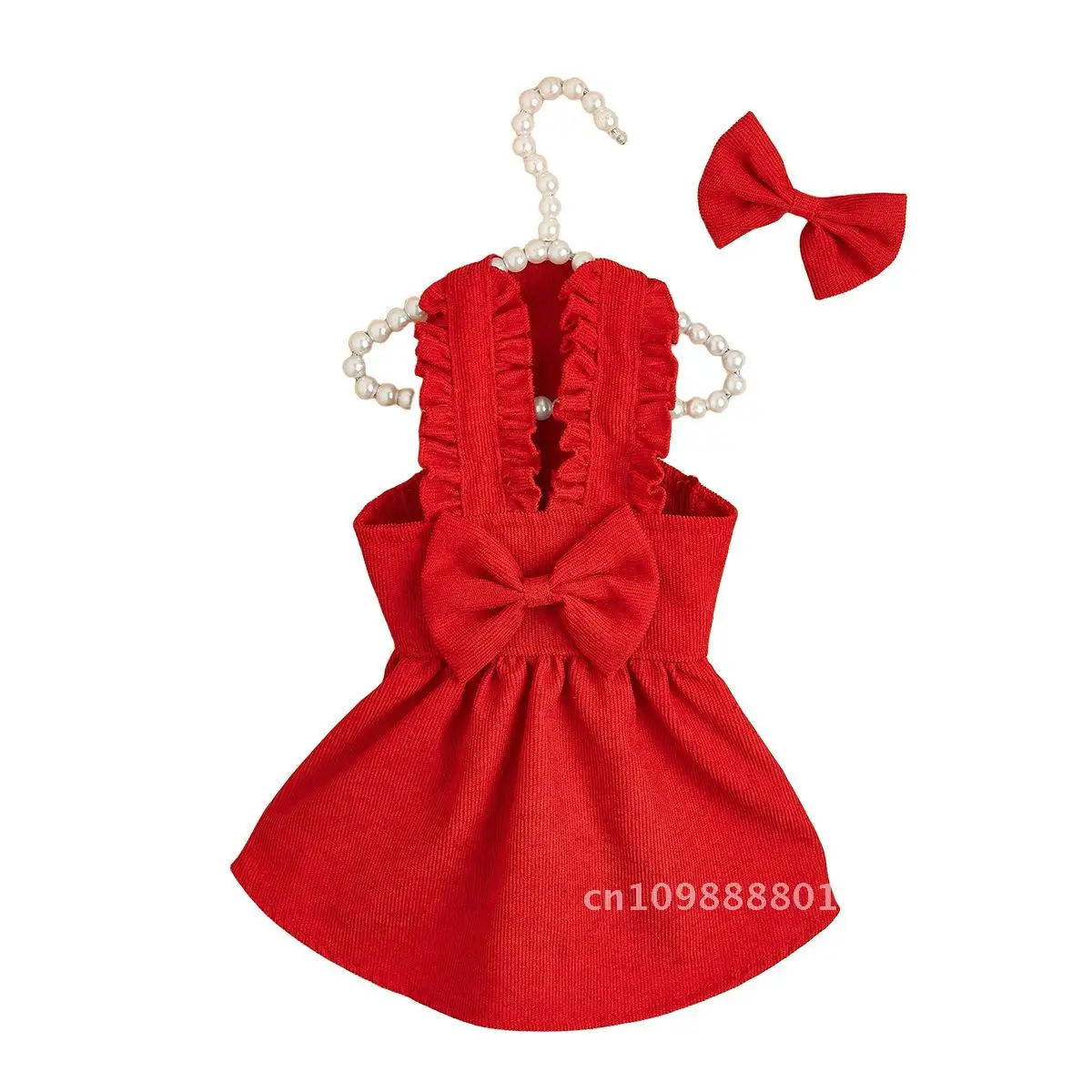 

Pet dress Dog Bow Big Tie Skirt Pet Big Bow Clothes Hair Clip
