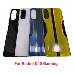 Rear Housing For Xiaomi Redmi K40 Gaming M2104K10AC Glass Battery Cover Repair Replace Back Door Phone Rear Case + Logo Adhesive