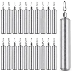 50PCS Drop Shot Fishing Weights Saltwater Fishing Weight Sinker Cylinder Fishing Weight Pencil Weight Bass Rig Fishing tackle