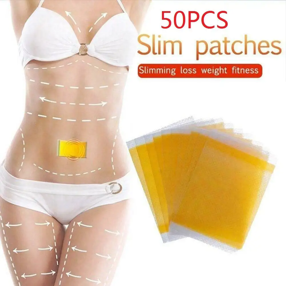 50pcs Weight Loss Slim Patch Fat Burning Navel Sticker Body Belly Waist Losing Weight Slimming Cellulite Fat Body Shaping Patch