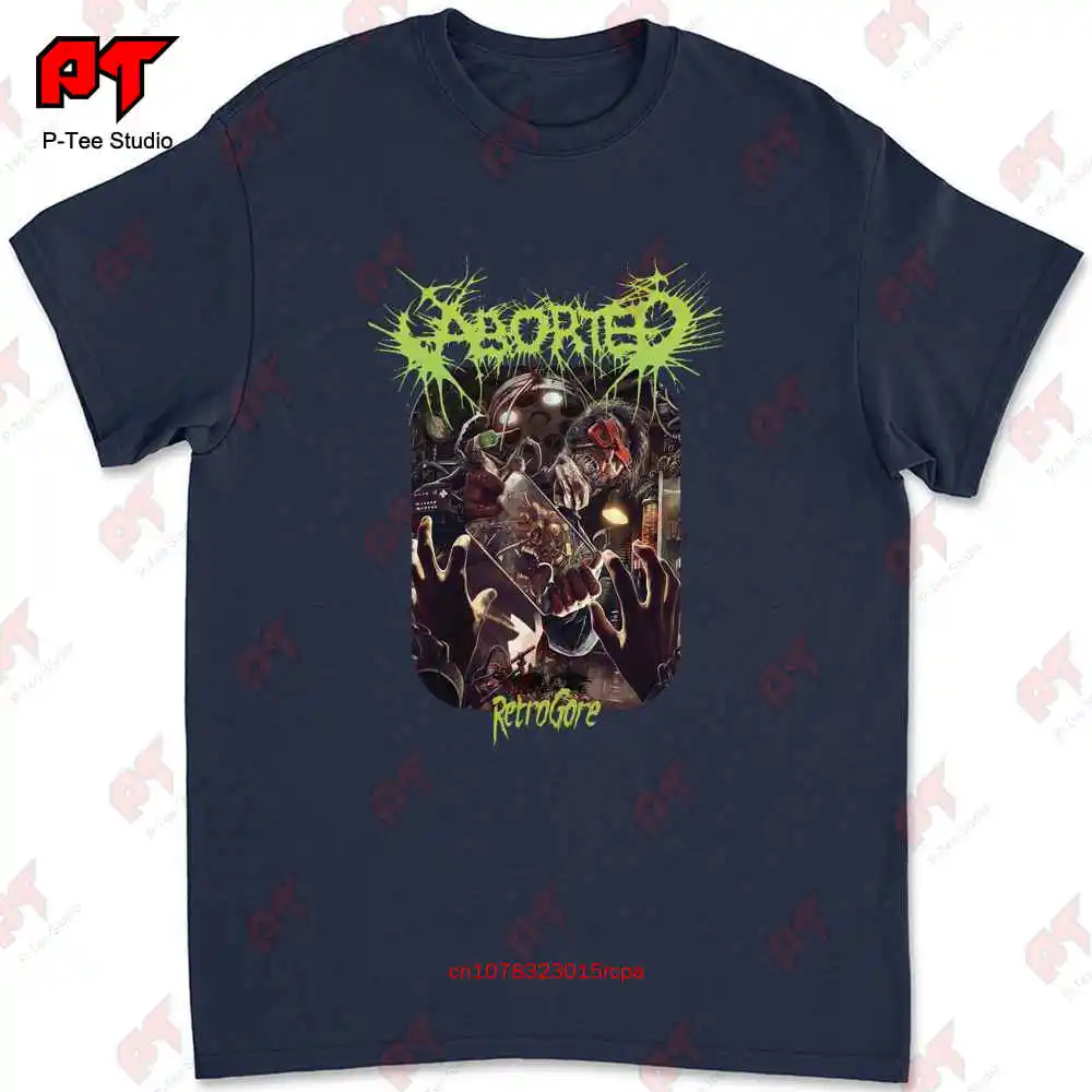 Retro Aborted Band Retrogore T Shirt Black Short Sleeve All Sizes 1F693 202L