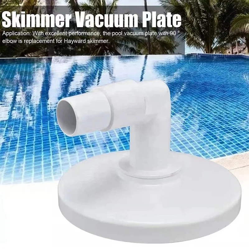 Skimmer Skim Vacuum Adapter Plate 90 Degree Elbow Skimmer Pool Replacement Component