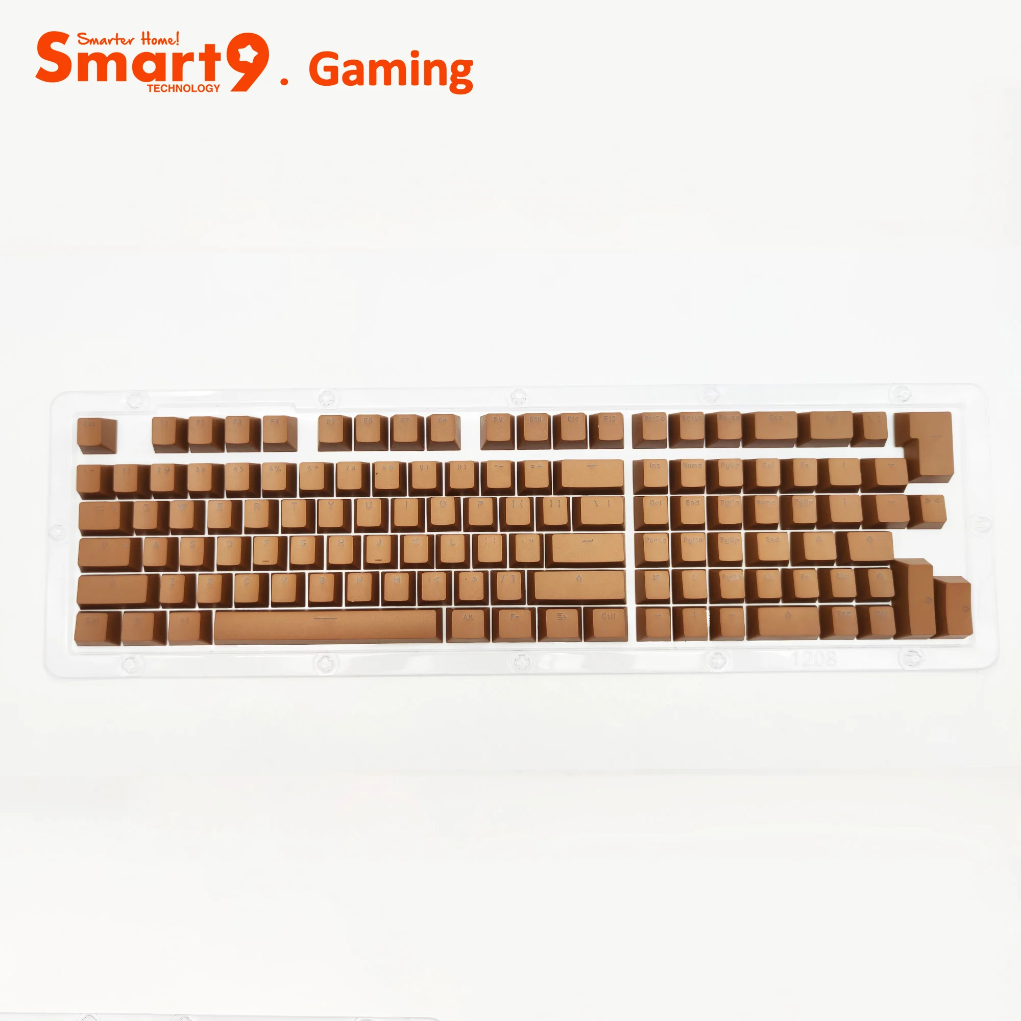 Smart9 PBT Double Shot Keycaps 117Key With Extra Keys RGB Backlit Through Letters Multi Colors for Mechanical Keyboards