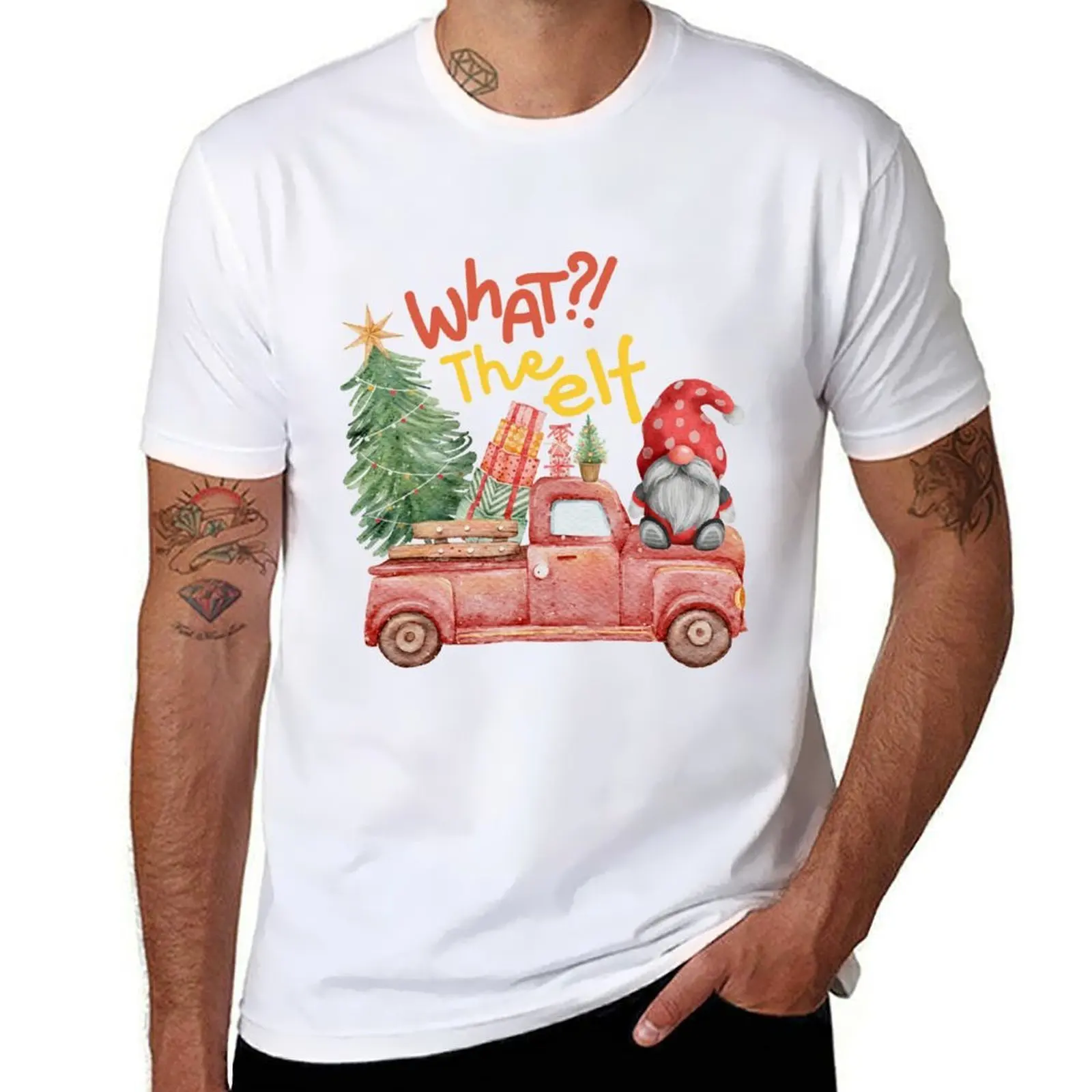 

what the elf 2 Christmas Gift T-Shirt t shirts for man cotton funny anime t shirts oversize T-Shirt
