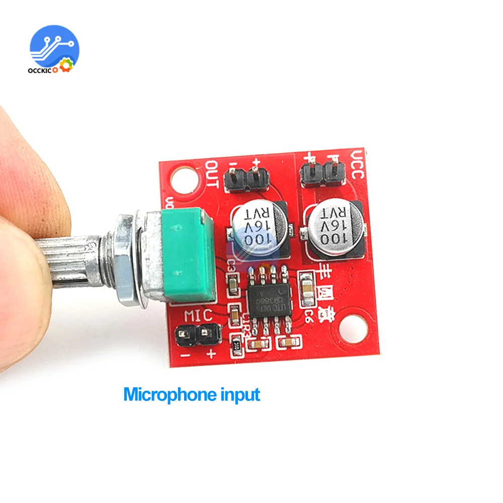 Electretマイクアンプ,ピックアップモジュール,小型スピーカー,DC4-12V lm386